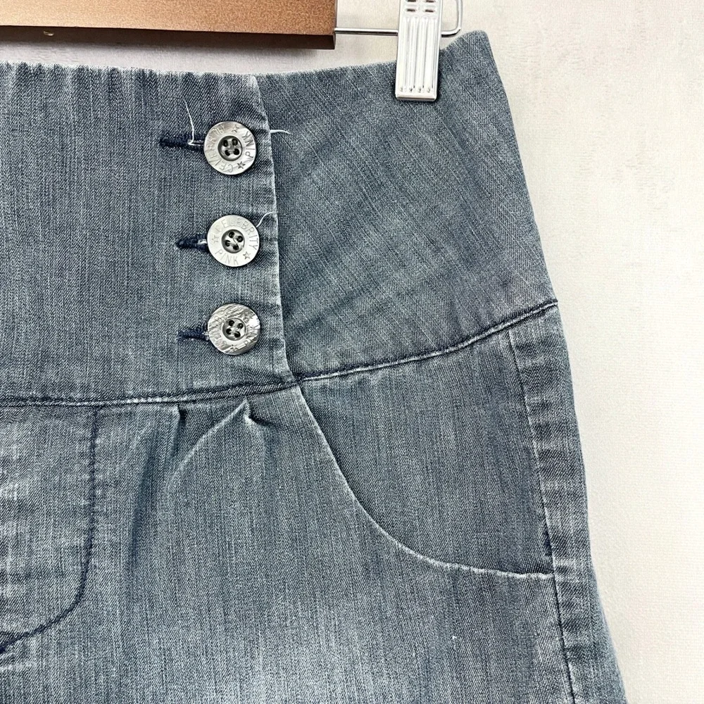 Celebrity Pink Denim Shorts Juniors 9 High Waist Sailor Stretch Nautical Y2K - Picture 4 of 13